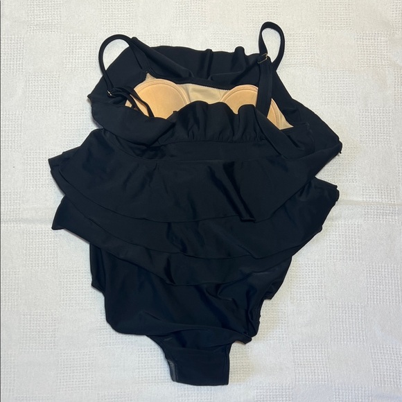 Black Ruffled Swimsuit - Picture 11 of 15